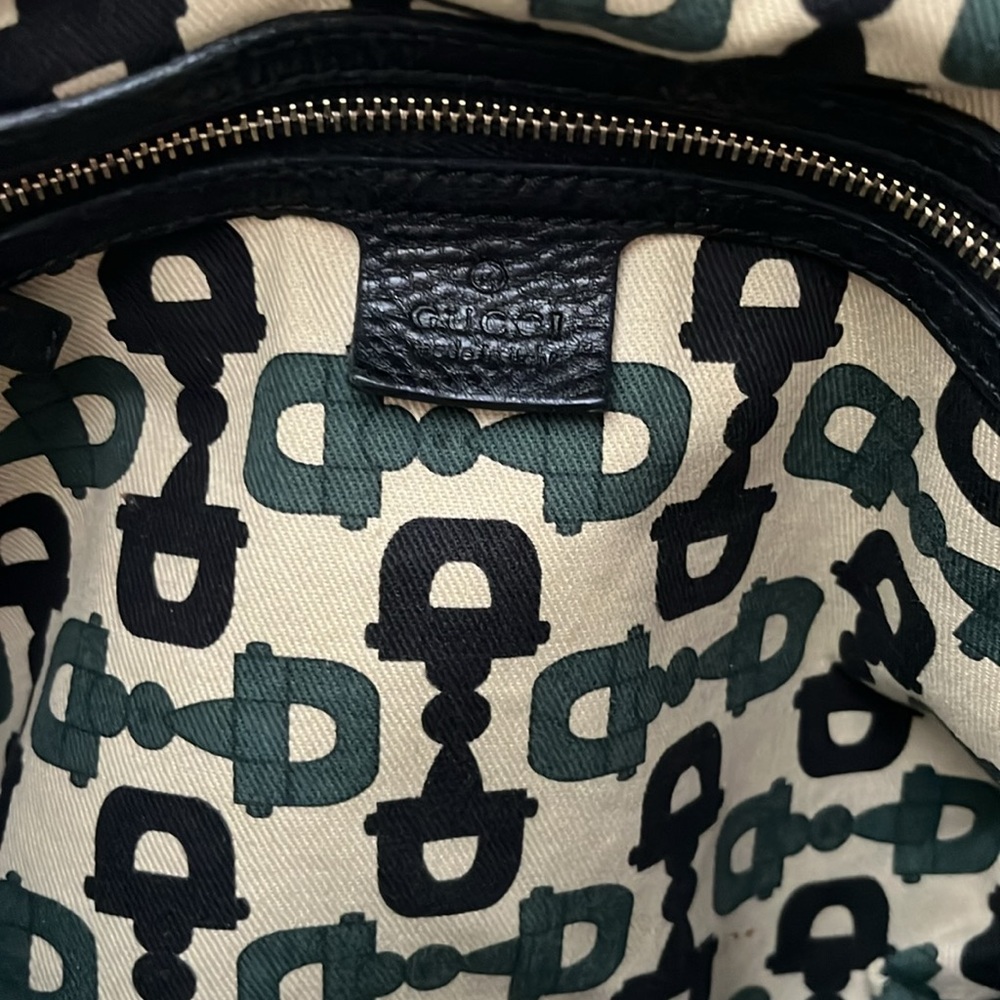 Gucci Black Hobo Bag with Gold Hardware - Picture 12 of 16